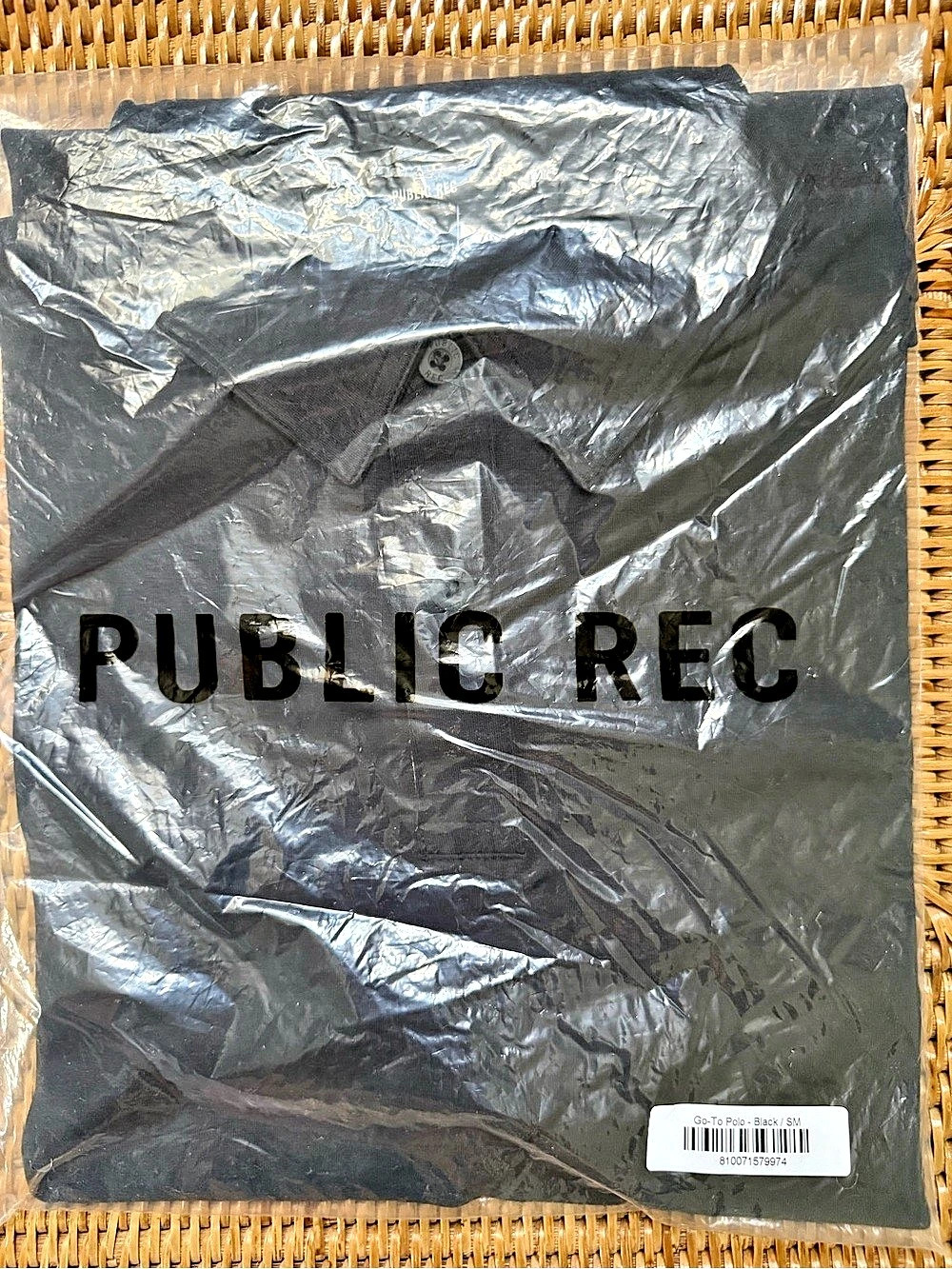 Public REC Go-To Polo in Black Size Small NWT Mens
